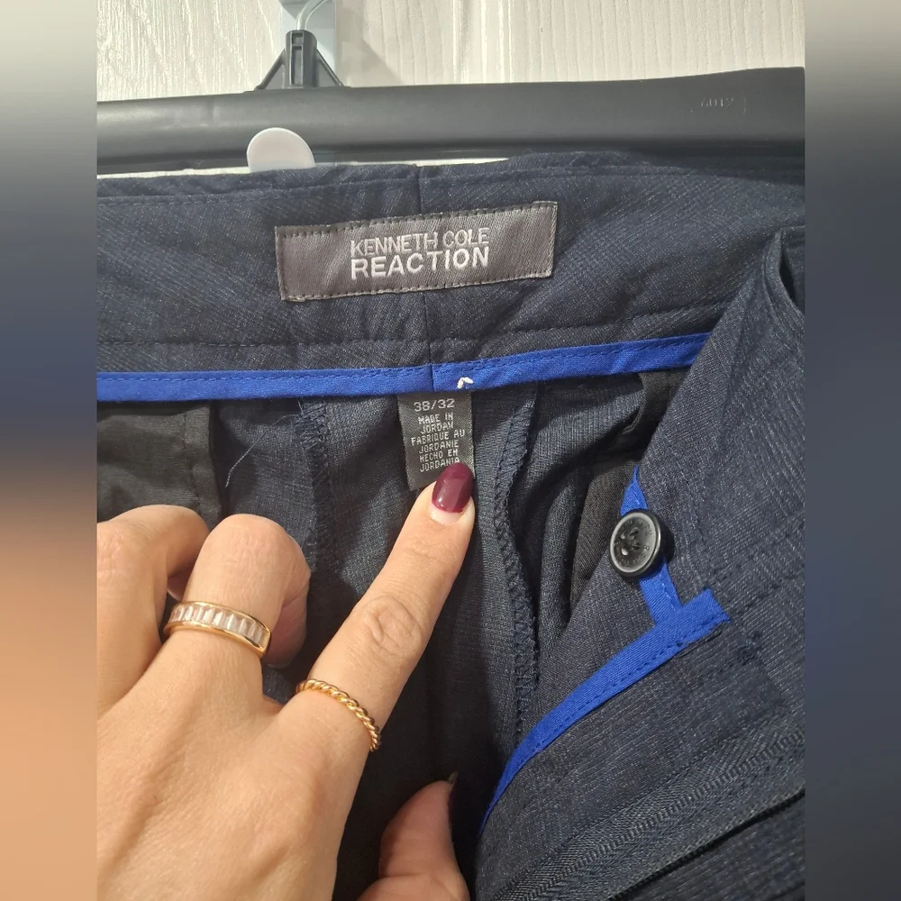 Kenneth Cole Navy Chinos